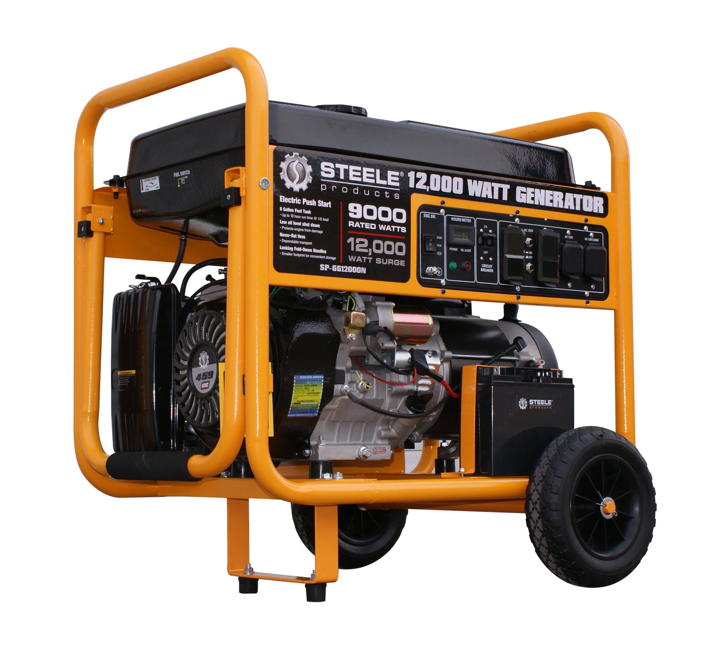 Steele Products 12,000-Watt Gasoline Powered Electric Start Portable Generator EPA Approved