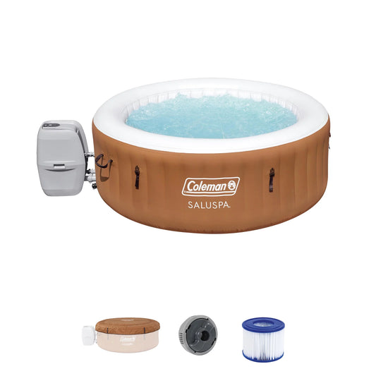 Bestway Coleman Miami AirJet Inflatable Hot Tub with EnergySense Cover