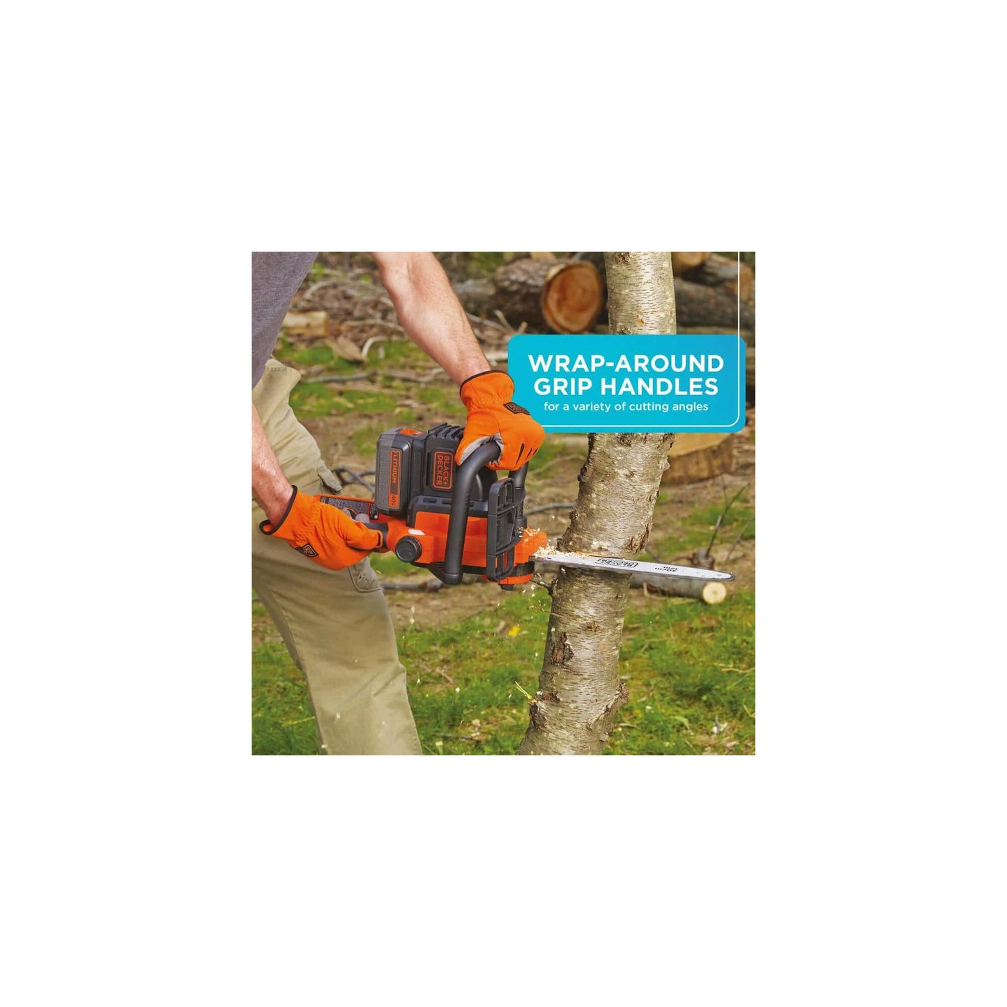 BLACK+DECKER LCS1240 40V MAX* 12&#8243; Cordless Chain Saw