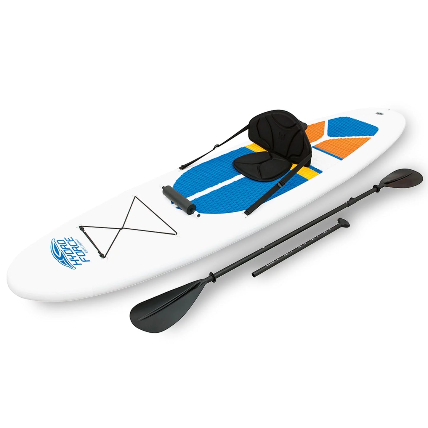 Bestway Hydro-Force White Cap 10&#8242; Inflatable Stand Up Paddle Board Kayak Set with Aluminum Oar