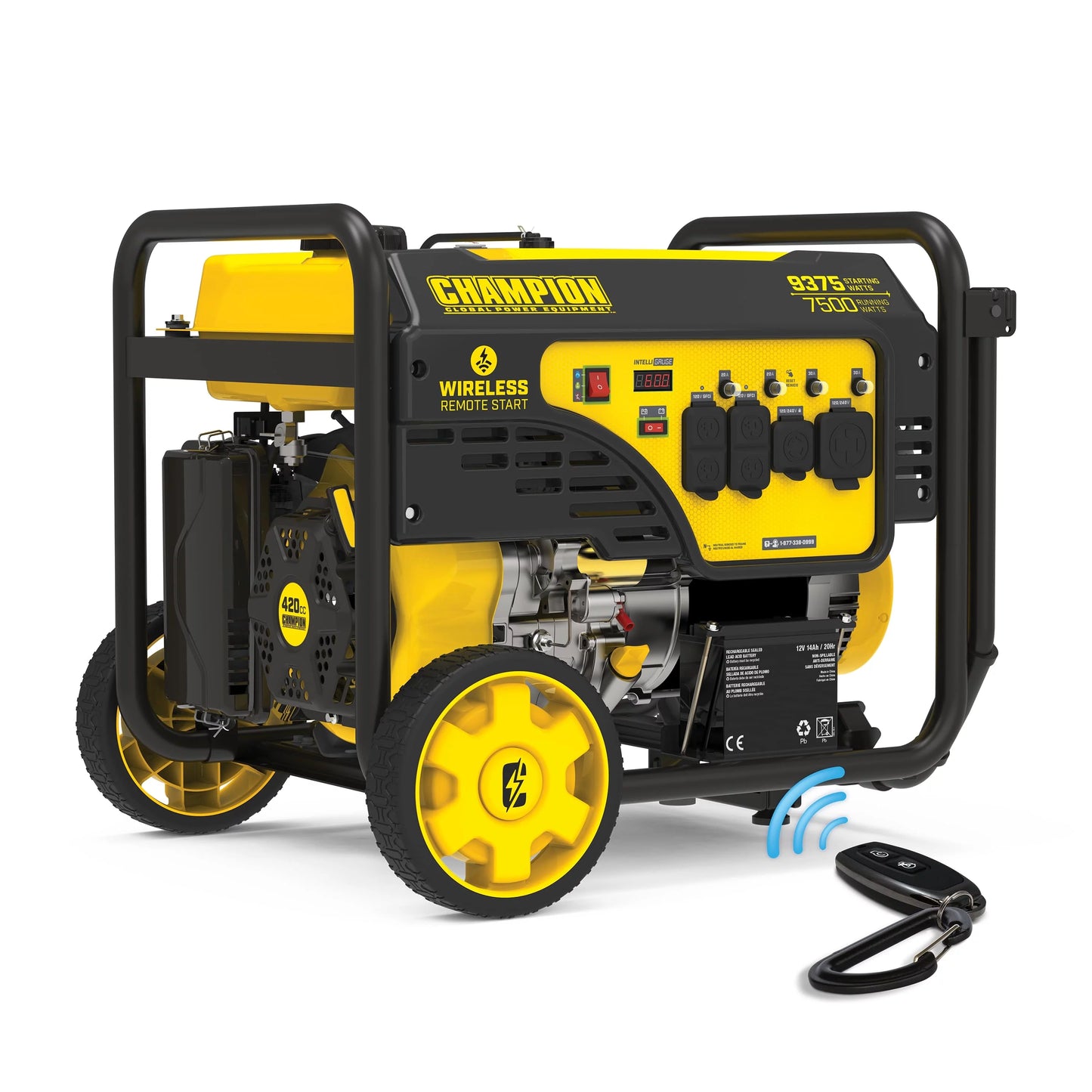 Champion Power Equipment 9375/7500 Watts Portable Generator with Wireless Remote Start