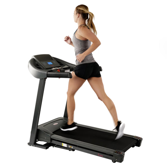 Sunny Health &#038; Fitness Heavy Duty Treadmill for Walking and Running, Home Exercise, 350 lb Capacity &#038; Device Holder, SF-T7643