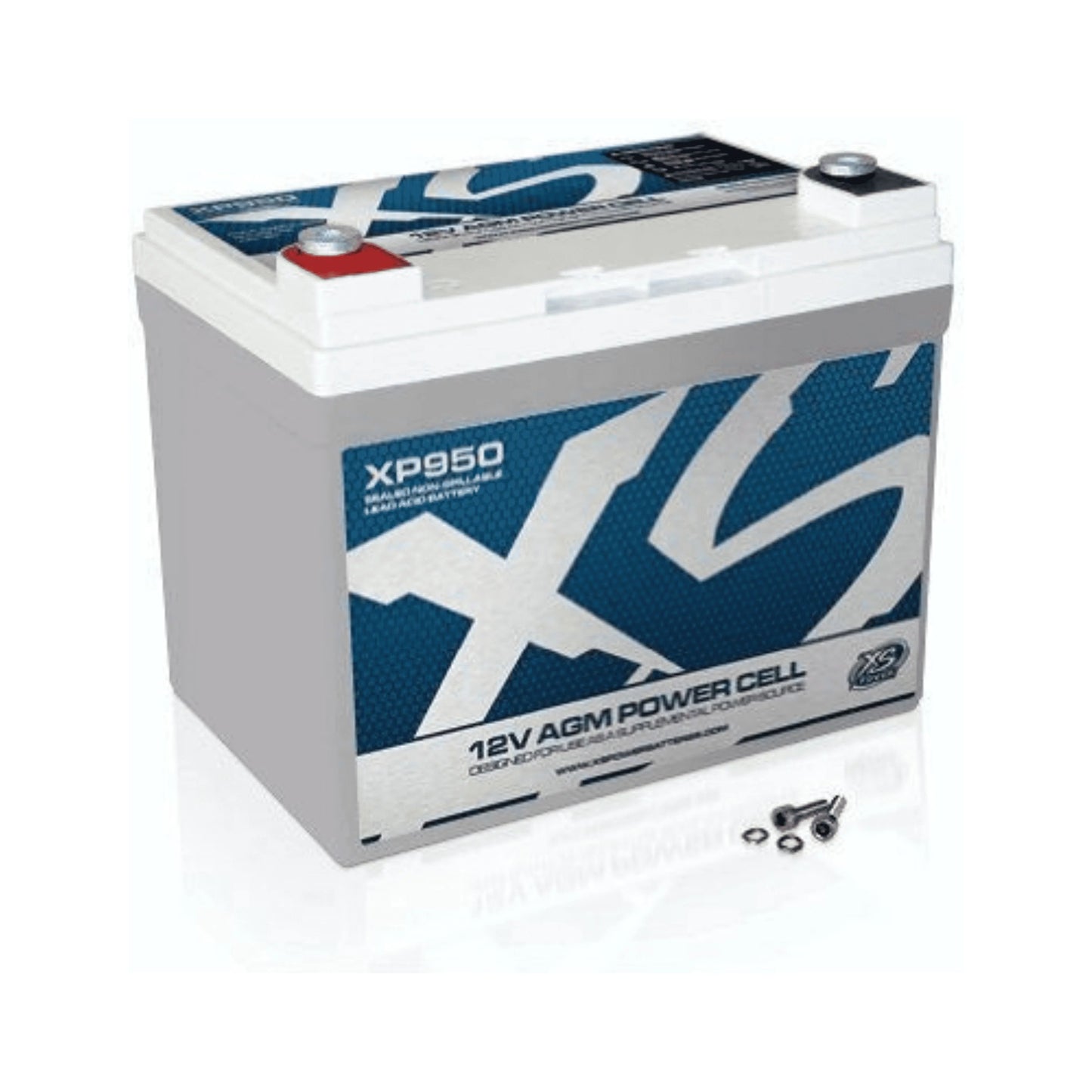 XS Power XP2000 12V Compact Pro Car Audio Battery AGM 80 Amp Hours w Term Blocks