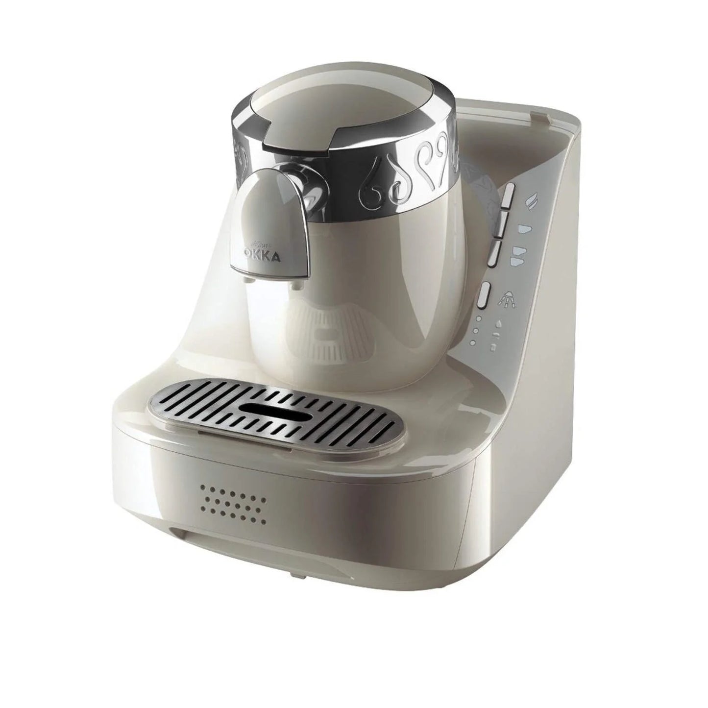 Arzum Okka Automatic Turkish Coffee Machine, 120V, White/Silver