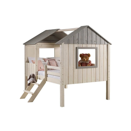 Donco Kids PD-2188FLRSRG Full House Low Loft, Rustic Sand &#038; Grey