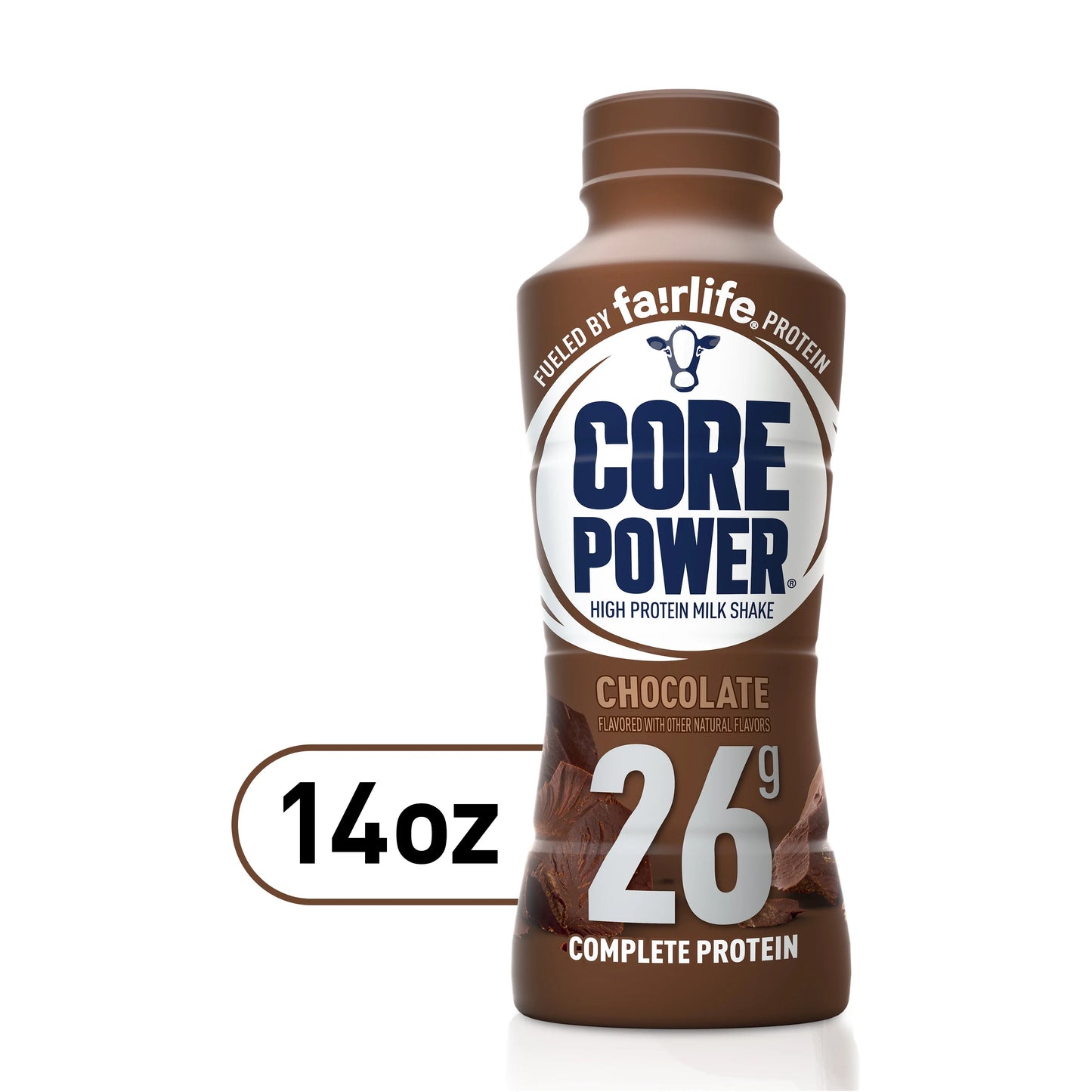 Core Power Protein Shake with 26g Protein by fairlife Milk, Chocolate, 14 fl oz