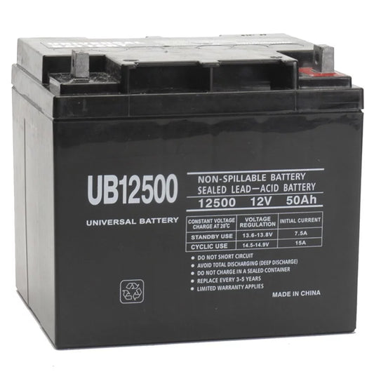 UB12500 12V 50Ah Wheelchair Medical Mobility Rechargeable SLA AGM Battery