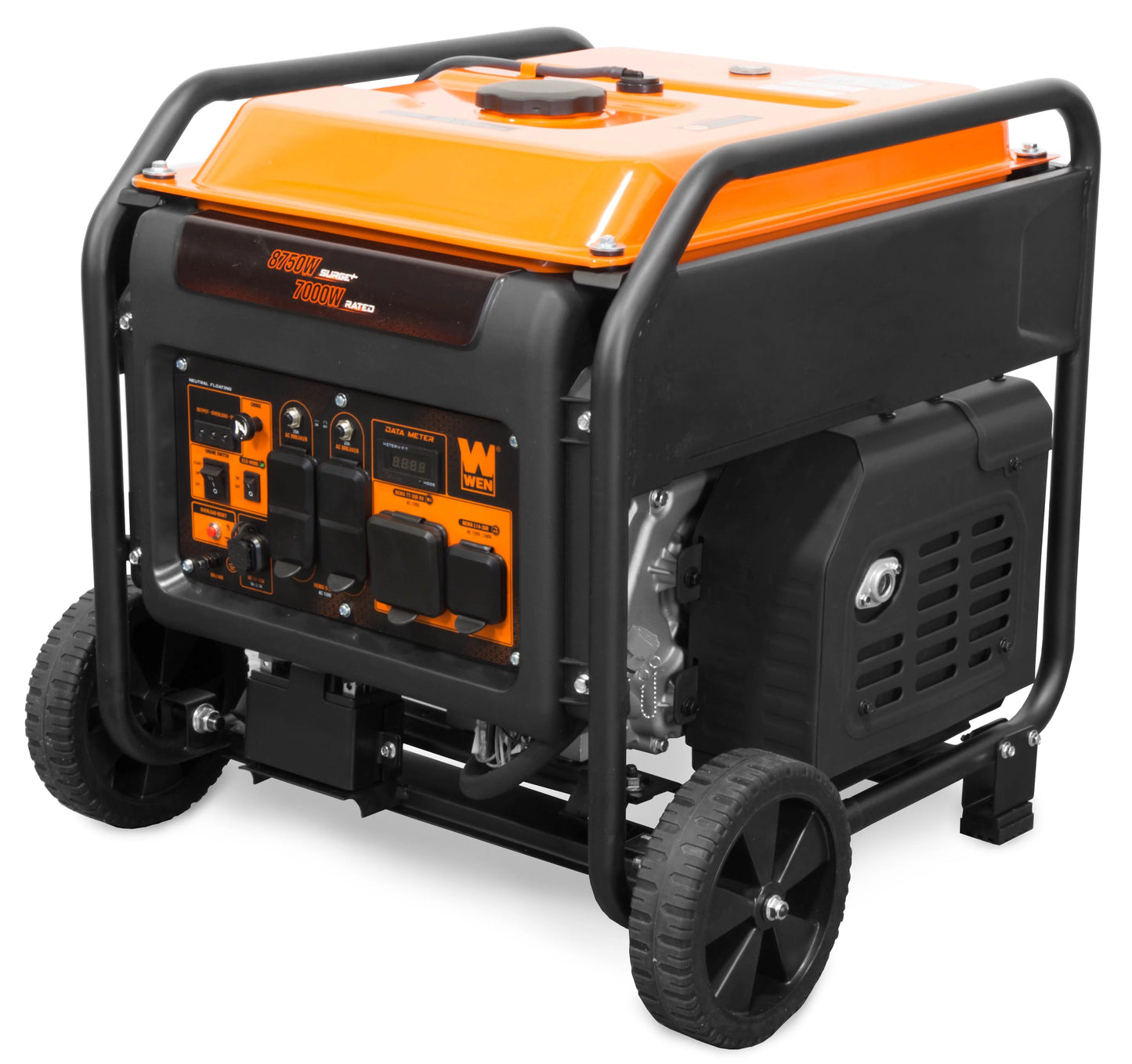 WEN 8750-Watt RV and Transfer-Switch-Ready 120V/240V Electric Start Open Frame Inverter Generator, CARB Compliant