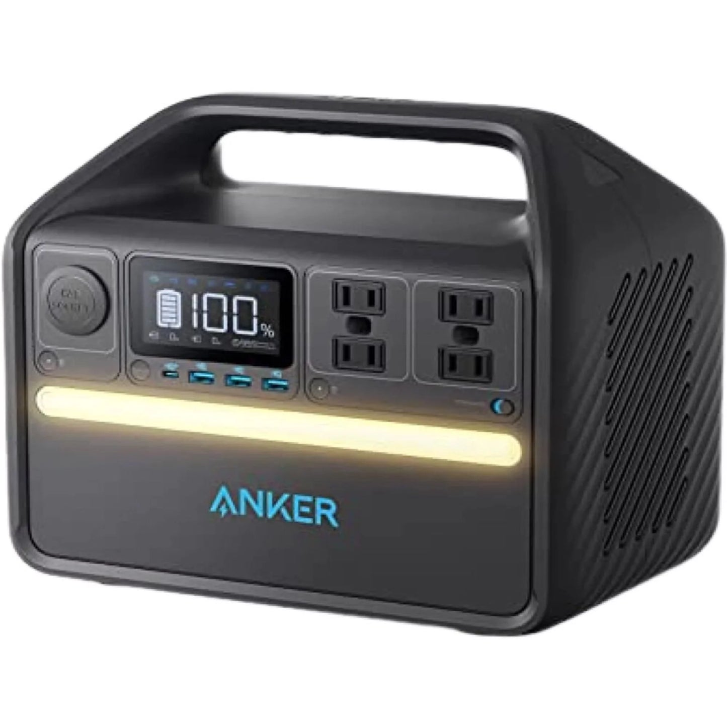 Anker 535 512Wh 160,000mAh LiFePO4 Portal Solar Generator &#8211; High-Speed Charging &#8211; 160000 mAh Capacity &#8211; Solar Power Charging &#8211; USB-C port, 2 USB port &#8211; 500W AC Outlet