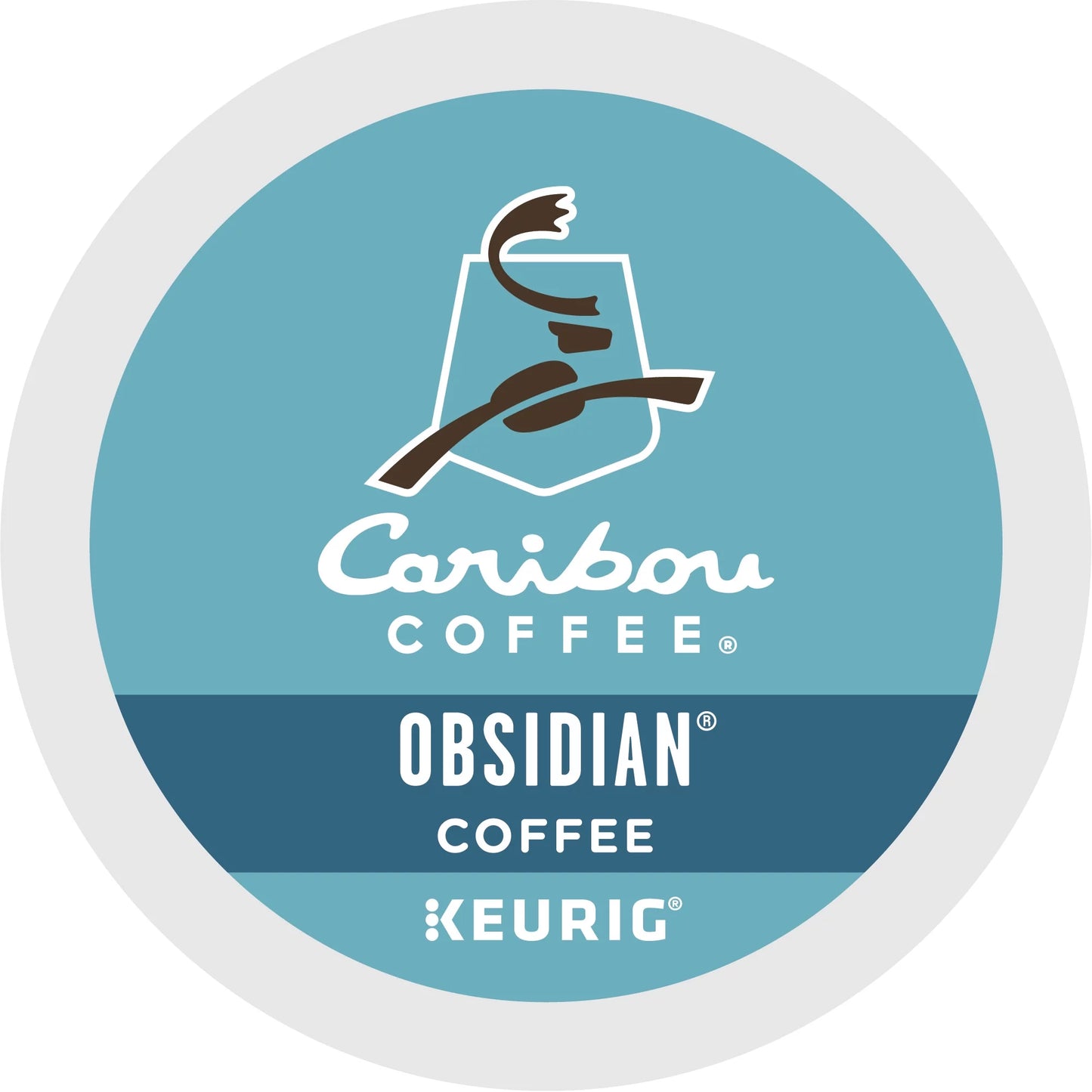 Caribou Coffee Obsidian Keurig Single-Serve K-Cup Pod,  Medium Roast Coffee, 24 Count