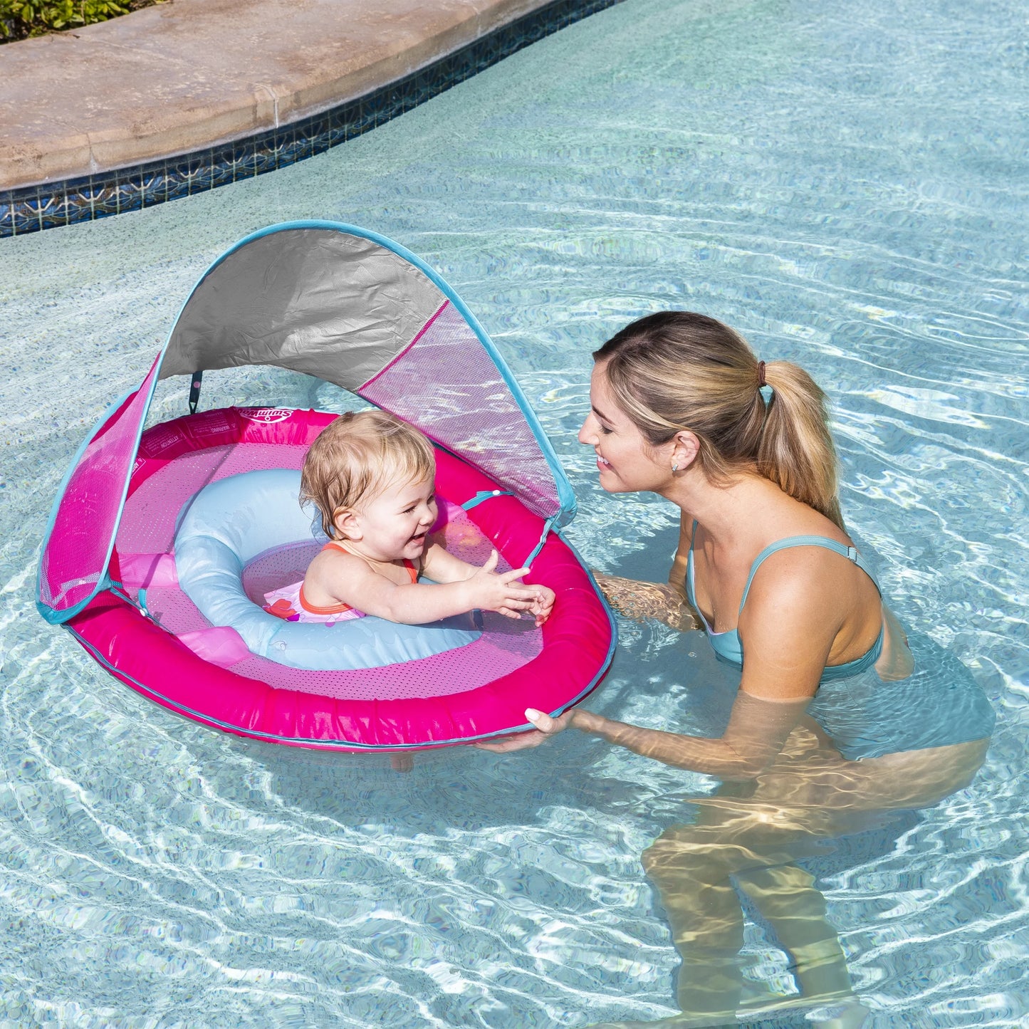 SwimWays Baby Spring Float &#8211; Pink Mermaid Unicorn