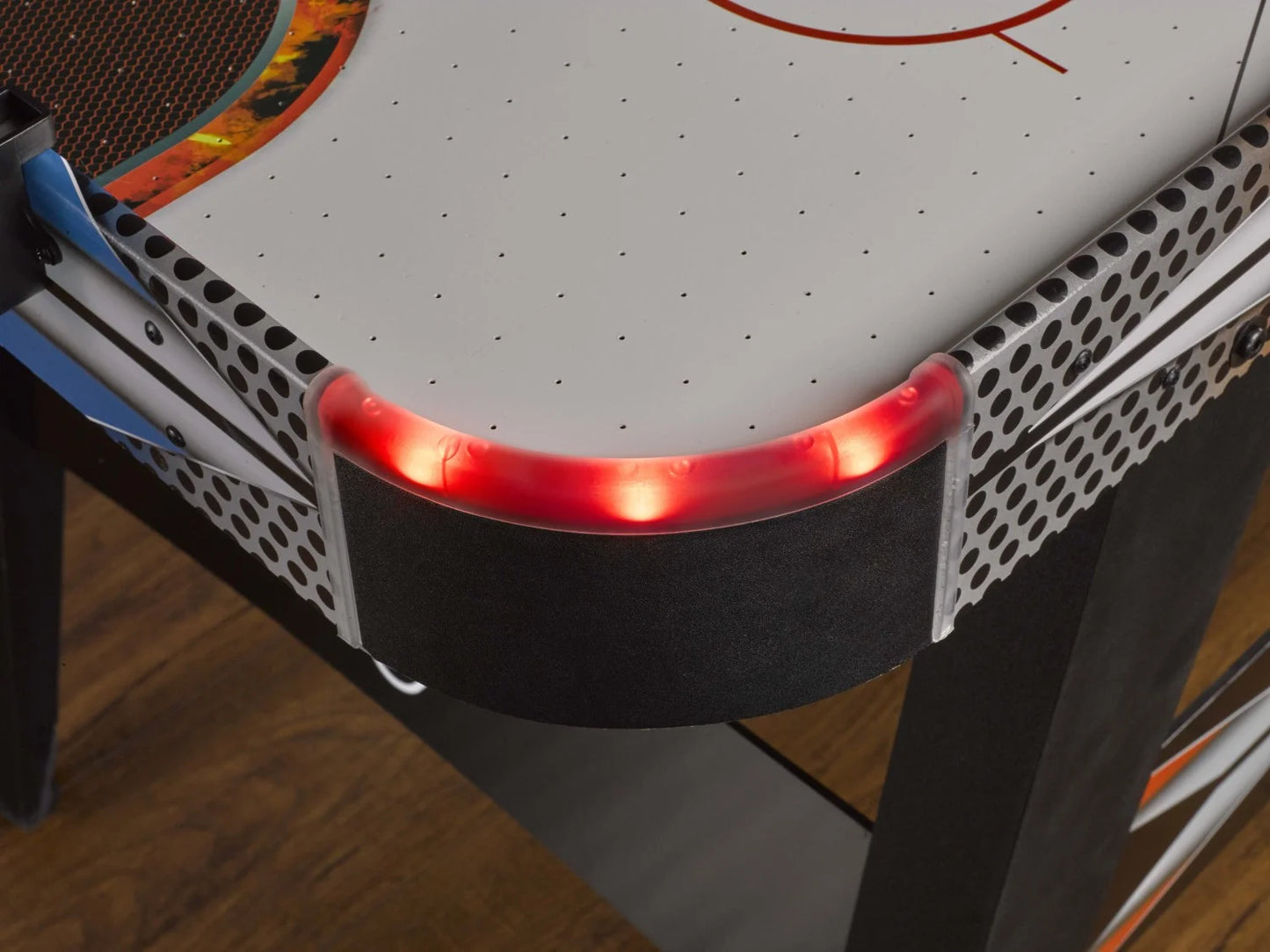 Triumph Fire &#8216;n Ice LED Light-Up 54&#8243; Air Hockey Table Includes 2 LED Hockey Pushers and LED Puck