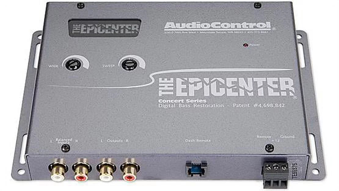 AudioControl The Epicenter Grey Car Digital Bass Restoration Processor + Remote