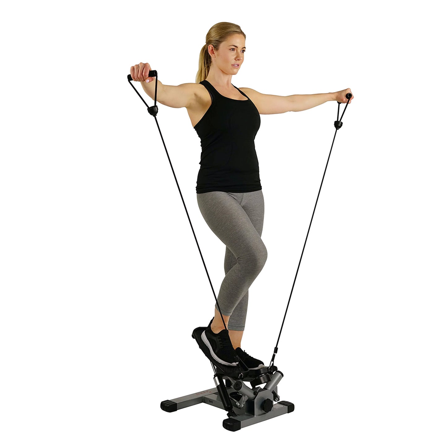 Sunny Health &#038; Fitness Advanced Exercise Mini Stair Stepper, Twister, Climber Machine with Resistance Bands, SF-S0979