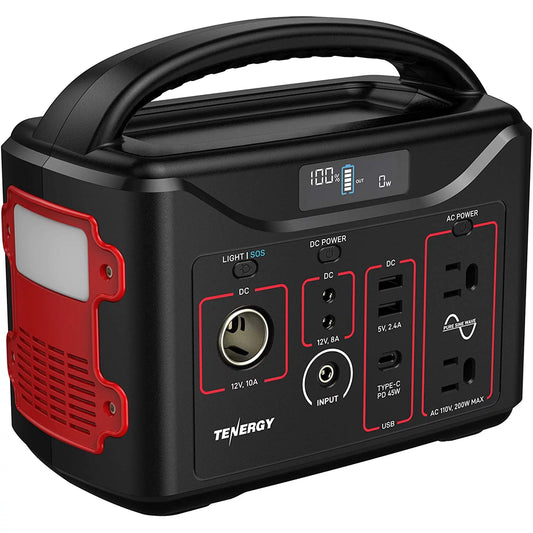 Tenergy 300Wh Portable Power Station / Battery LiFePO4 200W (Surge 400W)