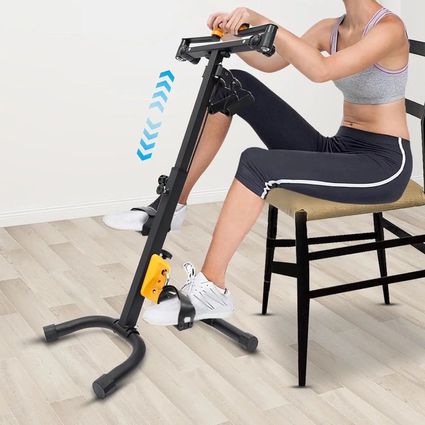 TFCFL Pedal Exerciser Bike Foldable Body Exercise Bike for Seniors 120kg Load Home Gym