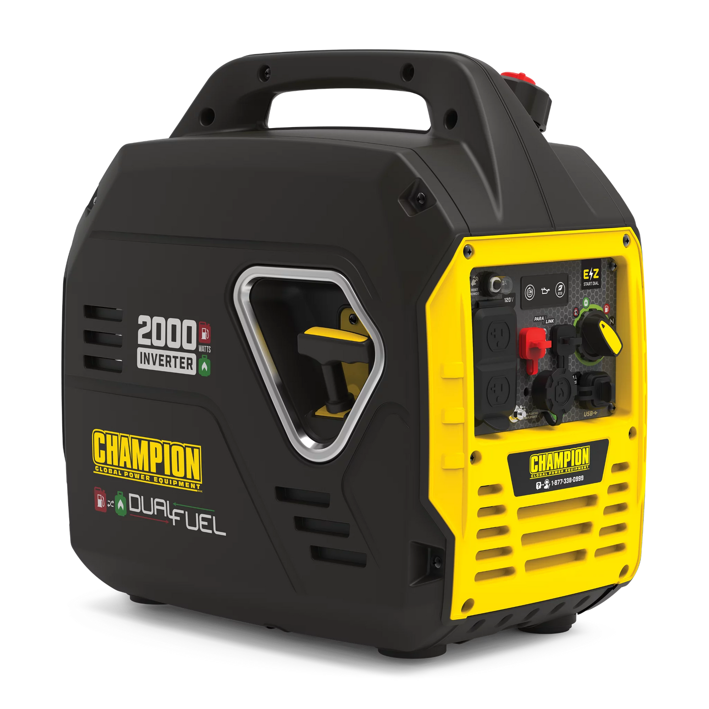 Champion Power Equipment 2000 Watt Dual Fuel Pull Cord Start Inverter Generator