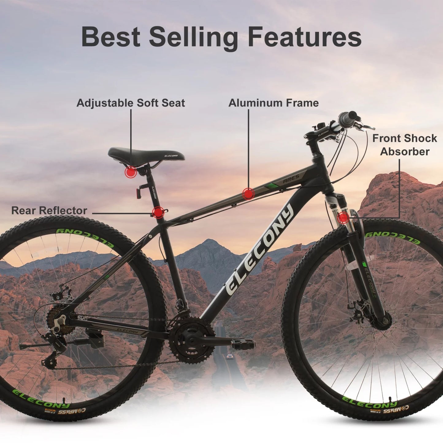 Adult Mountain Bikes: 29 inch Aluminum Mountain Bike, Shimano 21 Speed Mountain Bicycle Dual Disc Brakes for Adult Teenagers Mens Womens