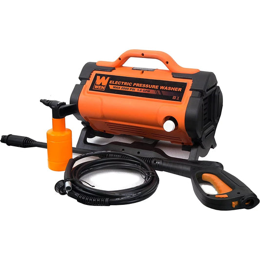 WEN PW19 2000 PSI 1.6 GPM 13-Amp Variable Flow Electric Pressure Washer, 1900, Orange