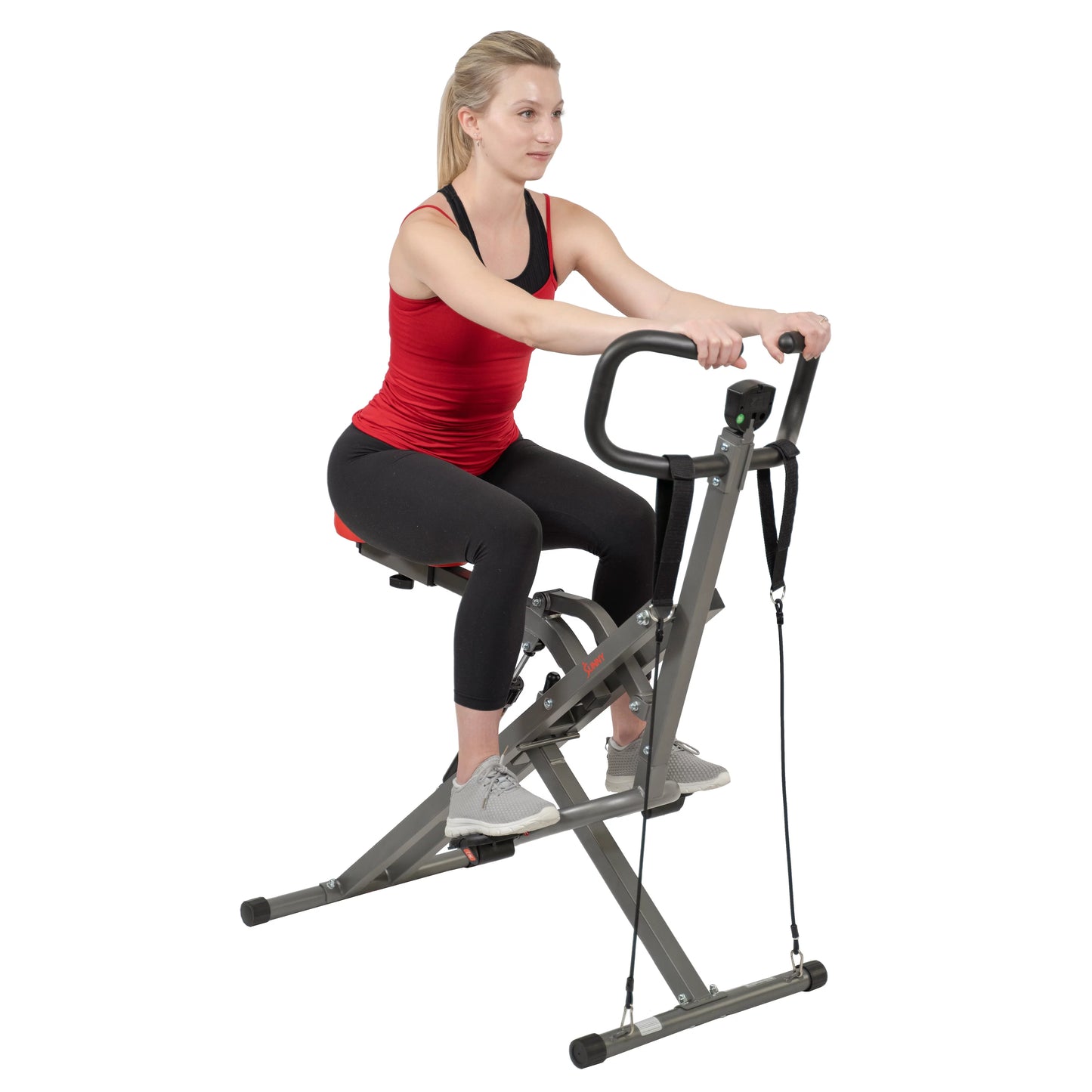 Sunny Health &#038; Fitness Row-N-Ride PRO Squat Assist Trainer for Full Glute, Thigh, and Leg Workouts, SF-A020052