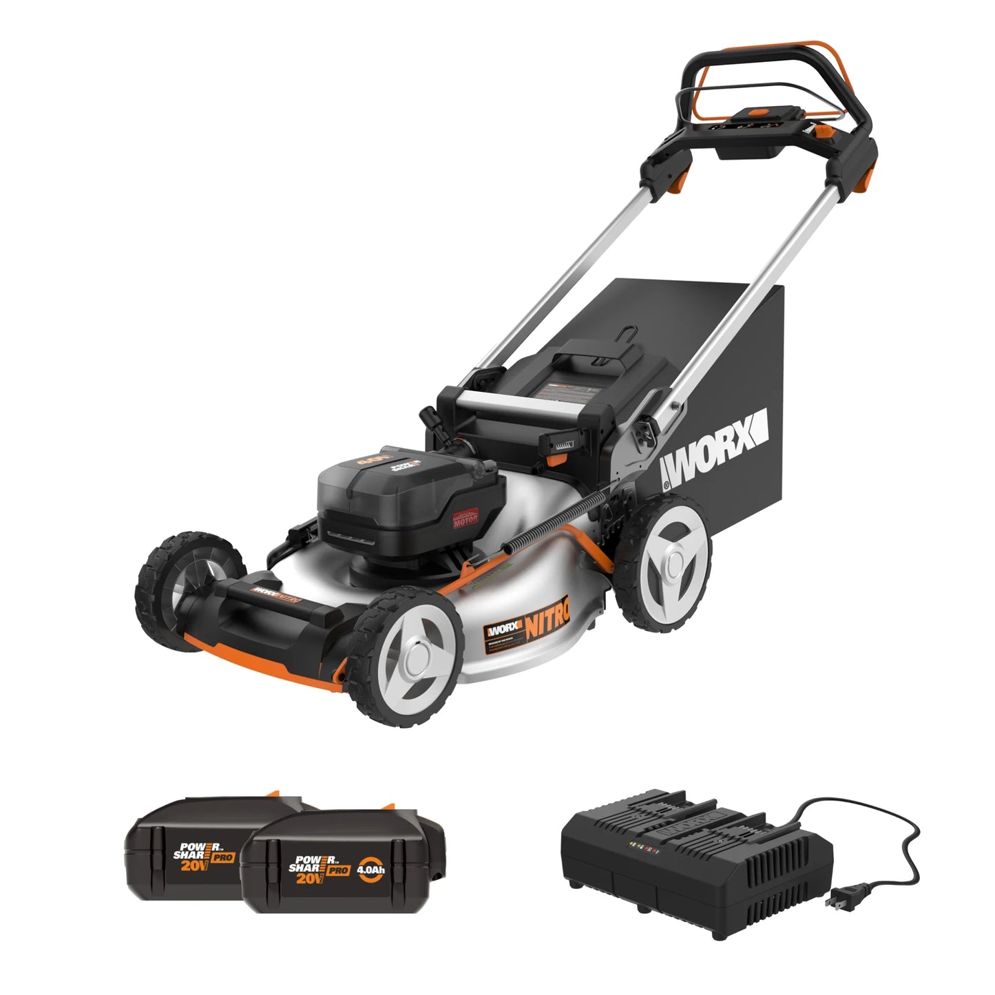 Worx Nitro WG753 40V Power Share PRO 21&#8243; Cordless Self-Propelled Lawn Mower