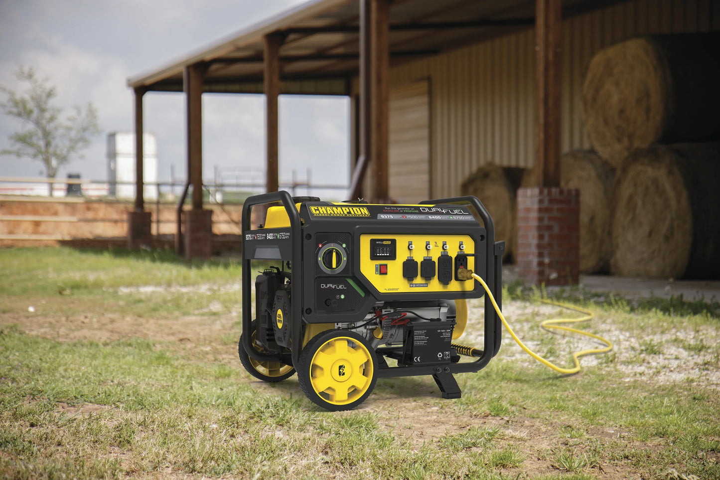 Champion Power Equipment 9375/7500 Watts Dual Fuel Portable Generator with Electric Start