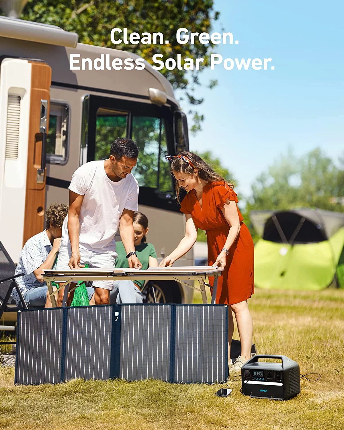 Anker 535 512Wh 160,000mAh LiFePO4 Portal Solar Generator &#8211; High-Speed Charging &#8211; 160000 mAh Capacity &#8211; Solar Power Charging &#8211; USB-C port, 2 USB port &#8211; 500W AC Outlet