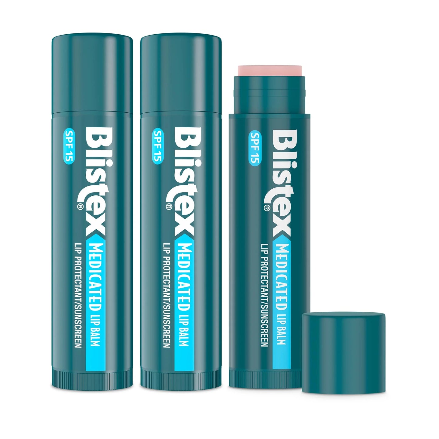 Blistex Medicated Lip Balm, 0.15 Ounce, Pack of 3 ?C Prevent Dryness &#038; Chapping, SPF 15 Sun Protection