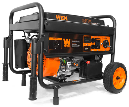 WEN 4750-Watt Portable Generator with Electric Start and Wheel Kit