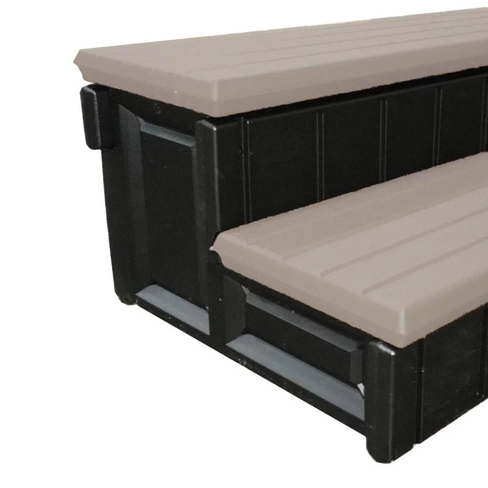 Confer Leisure Accents 36 Inch Deluxe Patio Long Hot Tub Spa Step, Portabello