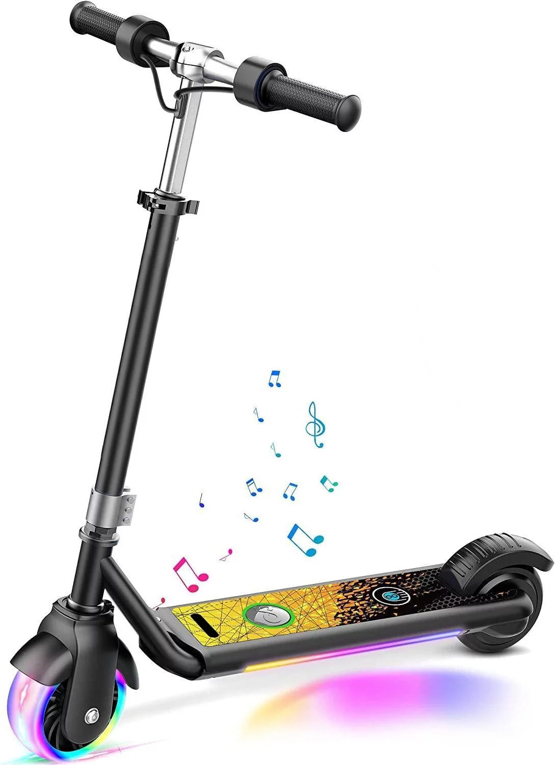 Urbanmax Electric Scooter for Kids, 150W Motor 10mph Speed Electric Scooter with Adjustable Handlebar and LED Lights