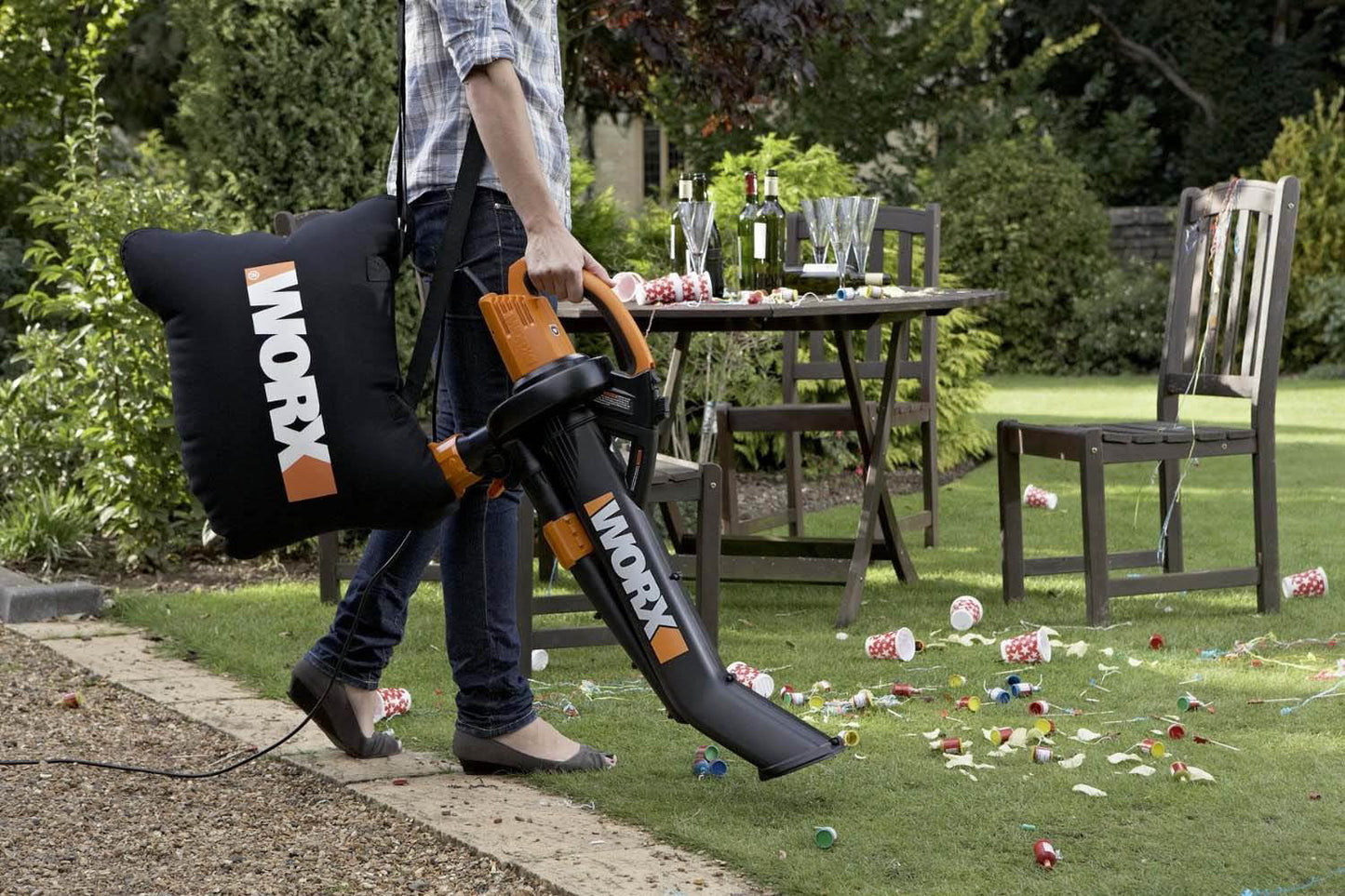 WORX WG505 Electric TriVac Blower/Mulcher/Vacuum All-Metal Mulching System