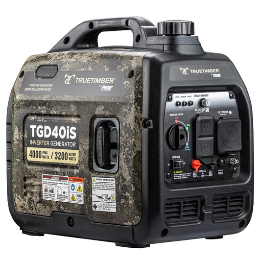 Truetimber 4000-Watt Super Quiet Gasoline Powered Inverter Generator by Pulsar