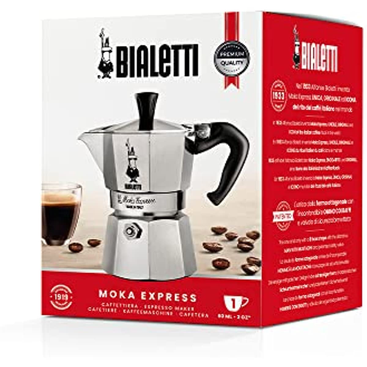 Cafeteira Nuova Moka Express 1 Xícara, 1141, Bialetti