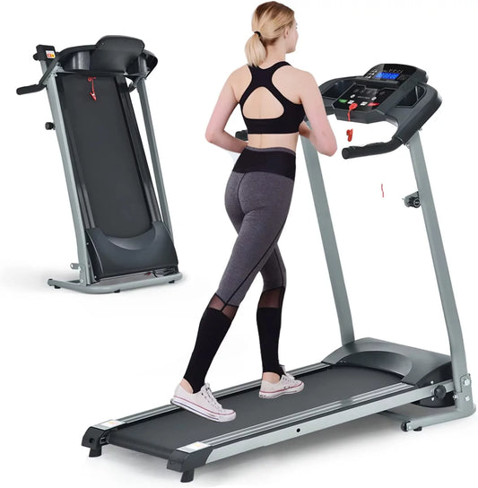 [US IN STOCK] Incline Treadmills for Home Folding Treadmill for Running and Walking Jogging Exercise with 12 Preset Programs, Tracking Pulse, Calories