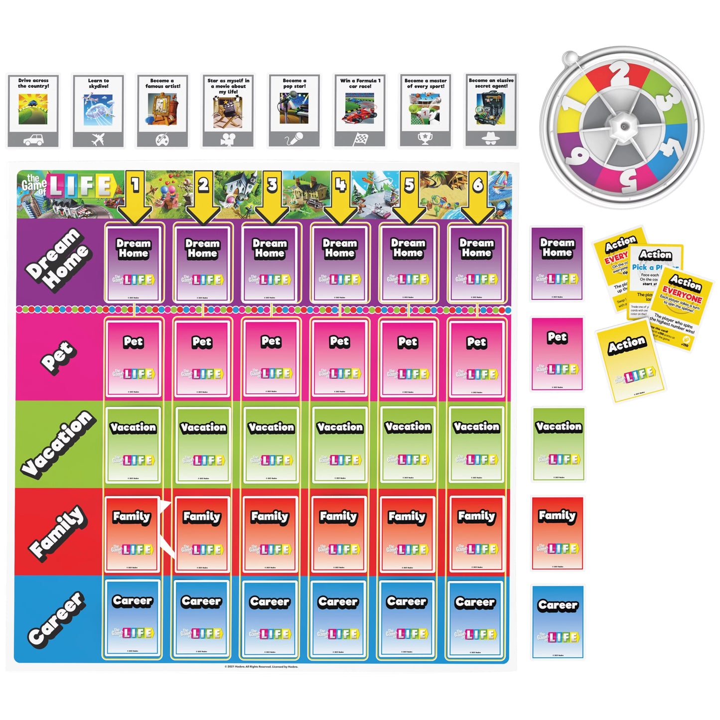 The Game of Life, Giant Edition Board Game for Kids Ages 8 and up