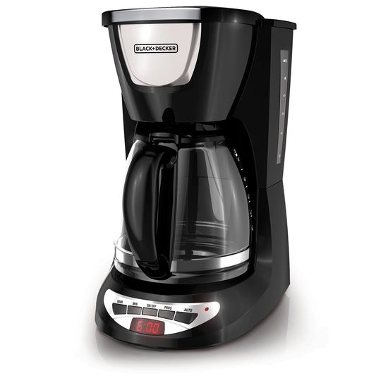 Black &#038; Decker 12 Cup Programmable Black &#038; Stainless Steel Coffee Maker with Glass Carafe