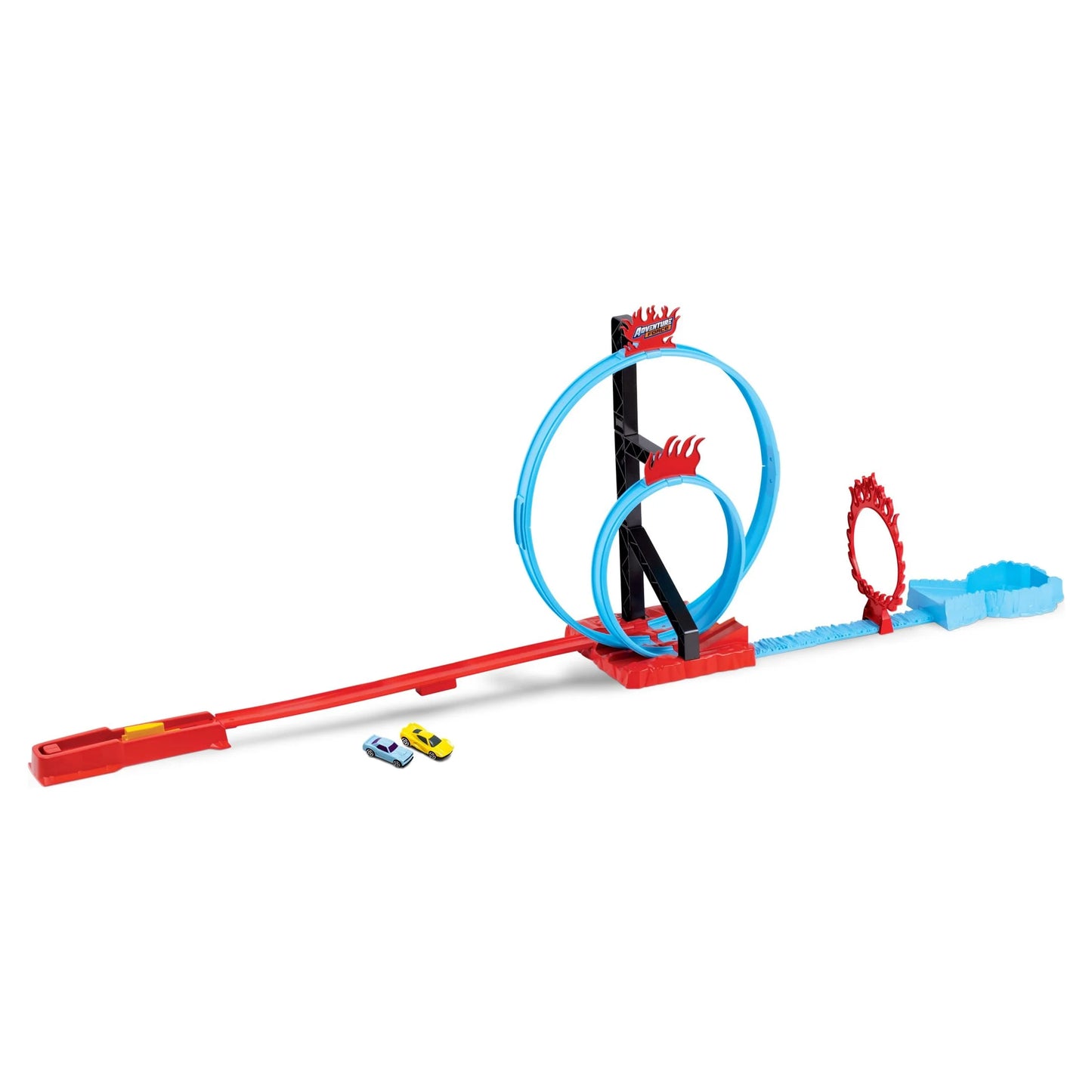 Adventure Force Fire and Ice, Color Change Track Set, Includes 2 Cars, Children Ages 3+