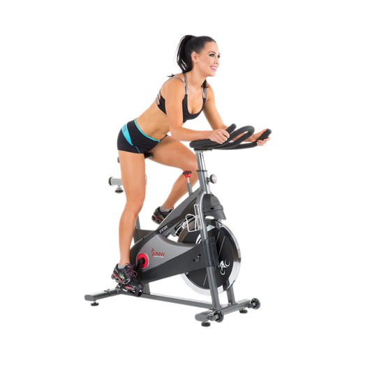 Sunny Health &#038; Fitness Stationary Belt Drive Indoor Cycling Exercise Bike with 40 Lb., Flywheel for Home Cardio Training, SF-B1509