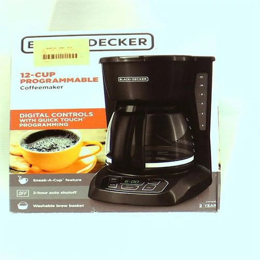 BLACK+DECKER 12 Cup Programmable Coffee Maker &#8211; Black CM1100B