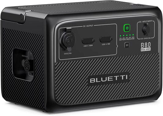 BLUETTI Expansion Battery B80, 806Wh LiFePO4 Battery Pack for Power Station AC60, Extra Battery for Outdoor Camping, Off-Grid, Power Outage