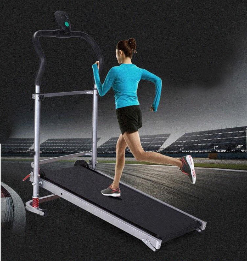 Techtongda Treadmill Machine Folding Portable Running Gym Fitness Home Manual for Home Exercise