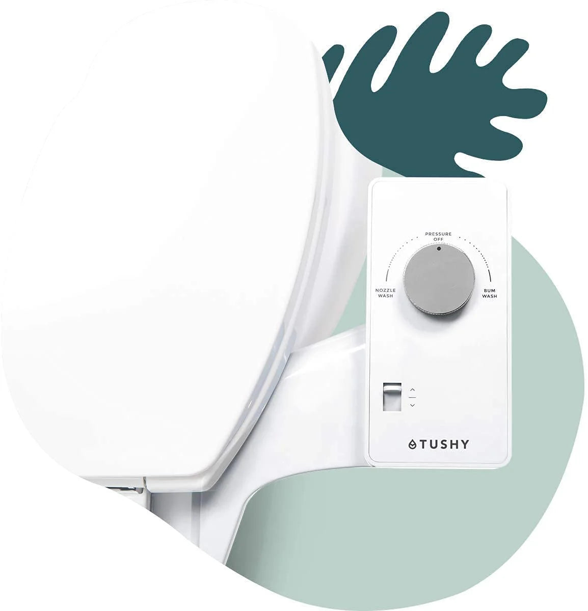 TUSHY Classic 2.0 Bidet Toilet Seat Attachment, White &#038; Silver