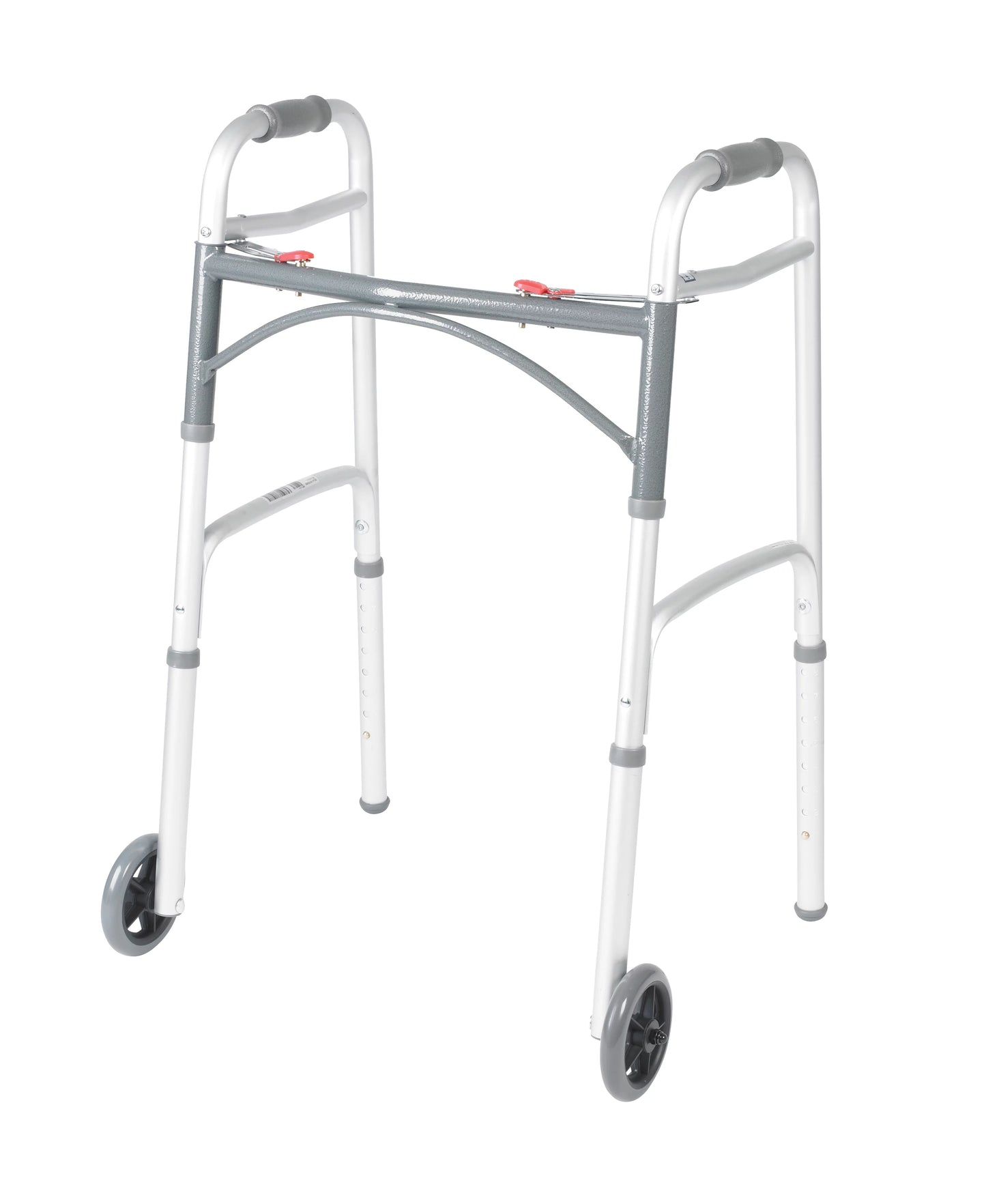 Drive Medical PreserveTech Deluxe Two Button Folding Walker with 5&#8243; Wheels