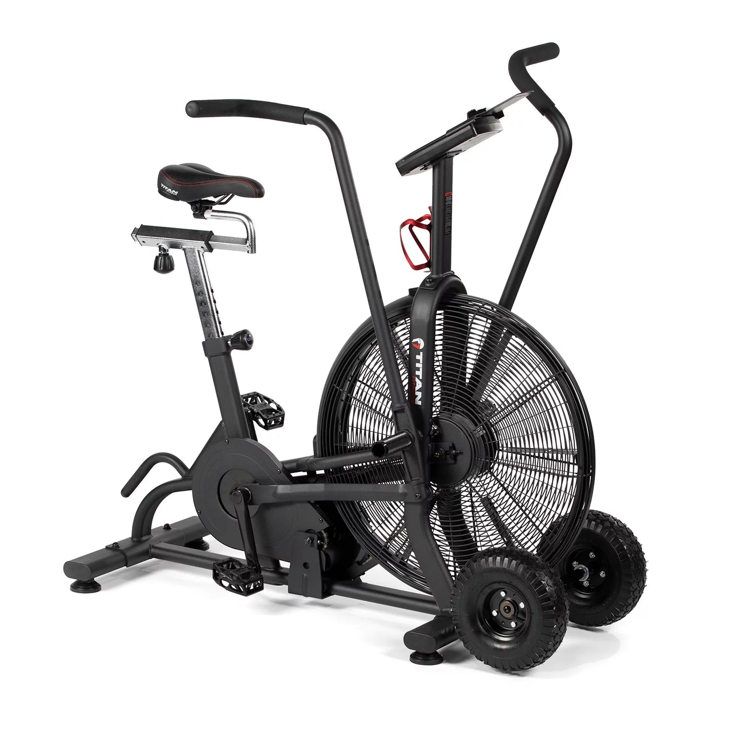 Titan Fitness Fan Bike, Black, 111 LB, Indoor/Outdoor Cycling Exercise Bike with LCD Screen