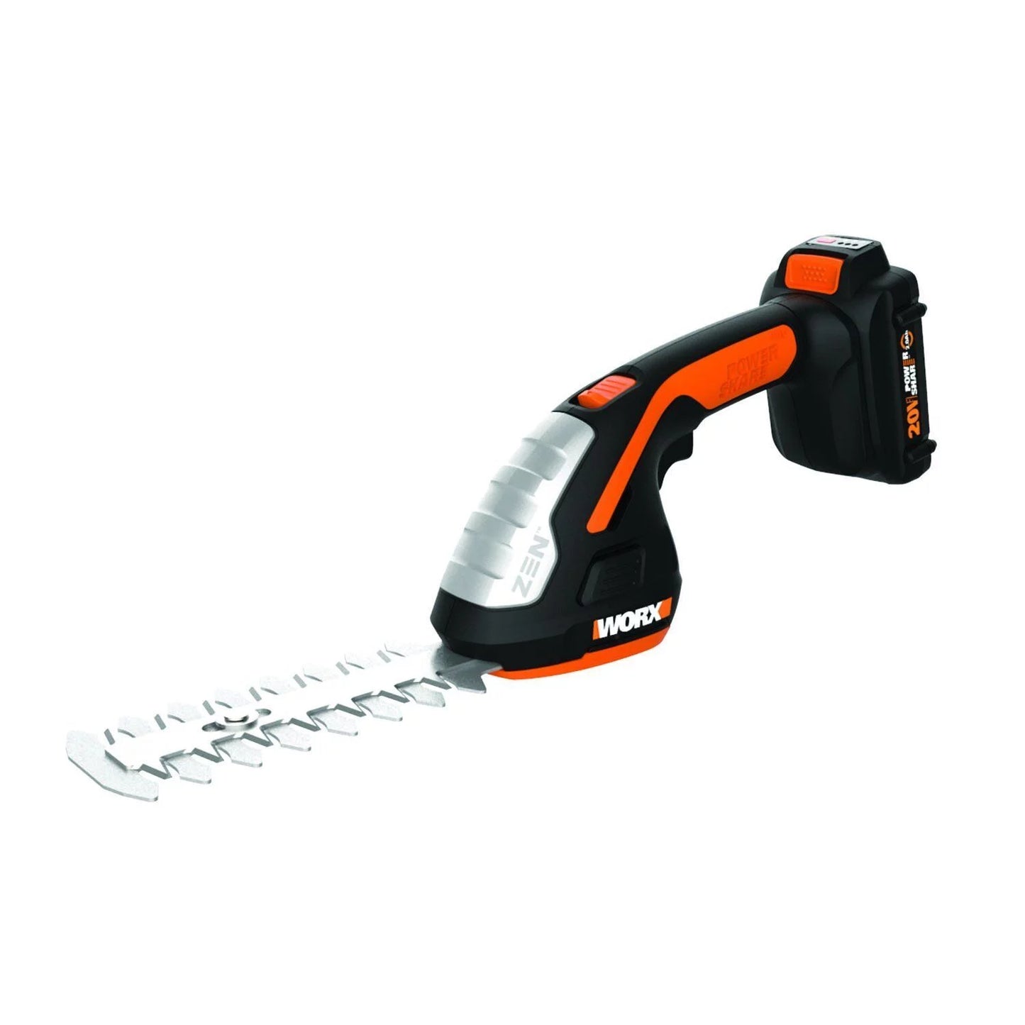 Worx WG801 20V Power Share 4&#8243; Cordless Shear and 8&#8243; Shrubber Trimmer