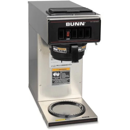 BUNN VP17-1 Coffee Brewer 1600 W &#8211; 2 quart &#8211; 12 Cup(s) &#8211; Multi-serve &#8211; Stainless Steel, Black &#8211; Stainless Steel, Plastic