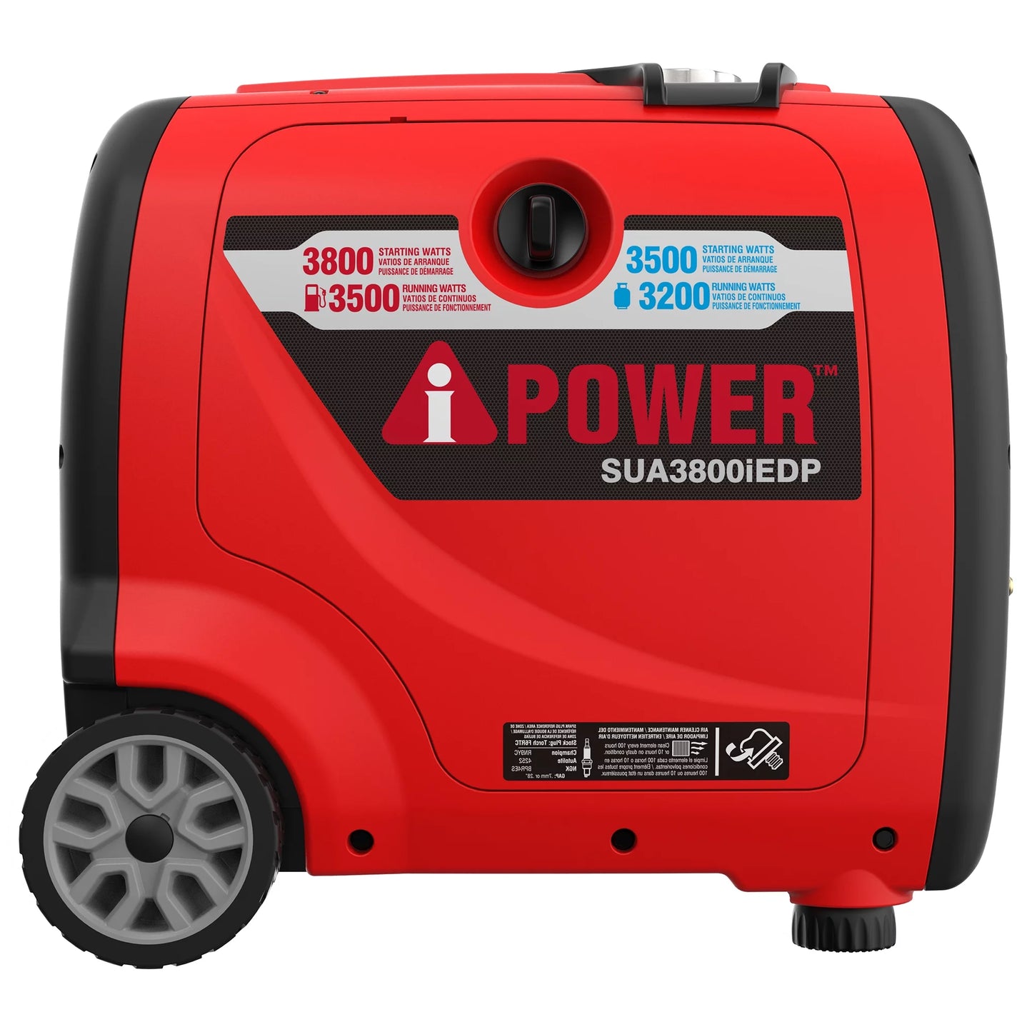 A-iPower 3,800-Watt Remote Start Dual Fuel Portable Inverter Generator with CO Sensor