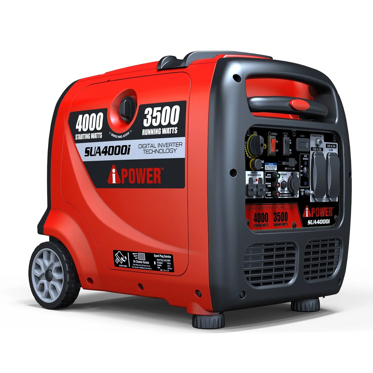 A-iPower  4,000-Watt Portable Inverter Generator Gas Powered, RV Ready for Camping, Tailgate, or Home Emergency