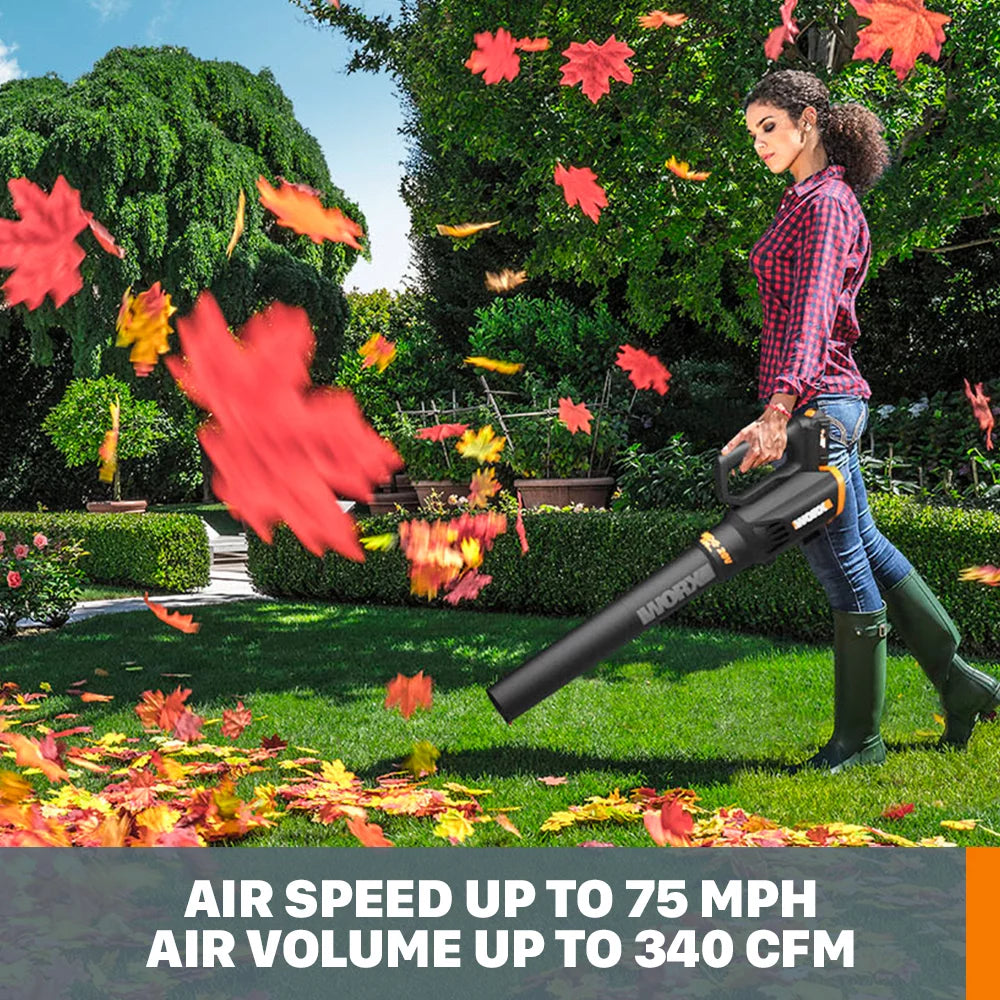 Worx WG931 Power Share 20V Cordless Grass Trimmer, Hedge Trimmer, &#038; Blower Combo (Batteries and Charger Included)